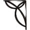 Ekena Millwork Versailles Wrought Iron Bracket, (Triple center brace), Antiqued Brass 2"W x 7 1/2"D x 10"H BKTM02X07X10TVEABS - alternate 4